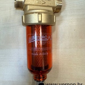 AKCIJA EUROACQUE MINI FILTER ZA TOPLU VODU DO 90° NANO HOT 2 U 1  PRIKLJUČCI  1'' M - 3/4'' Ž SA RUČNIM ISPIRANJEM 100 µm