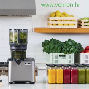 NOVO HUROM PROFESIONALNI SOKOVNIK CP50 HLADNA PREŠA VELIKI OTVOR SA SJECKALICOM VOĆA I POVRĆA 3 L,SITO ZA BISTRI SOK I SMOOTHIE