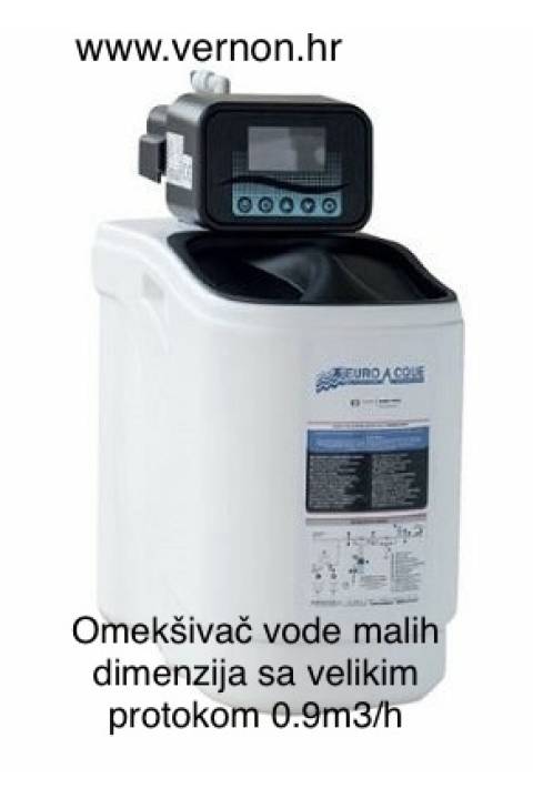 AKCIJA 30% POPUSTA EUROACQUE  MINI / V / 4 VOLUMETRIJSKI I VREMENSKI DIGITALNI  OMEKŠIVAČ VODE SA PROTOKOM 900 L/h MALIH DIMENZIJA 220x380x470 mm