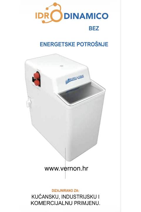 SUPER AKCIJA 20 % POPUSTA EUROACQUE DUAL FLO DVOKOMORNI OMEKŠIVAČ VODE BEZ STRUJE MEKA VODA 0-24h BEZ KAMENCA SA PROTOKOM 3  m³/h