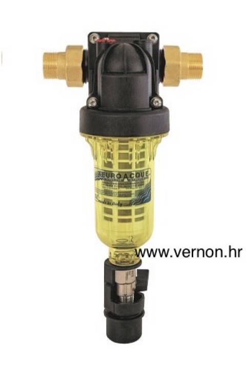 Super akcija 25 % popusta Euroacque HF Poluautomatski filter za pitku vodu sa ručnim ispiranjem 3/4"M 60 MIKRONA BESPOVRATNI