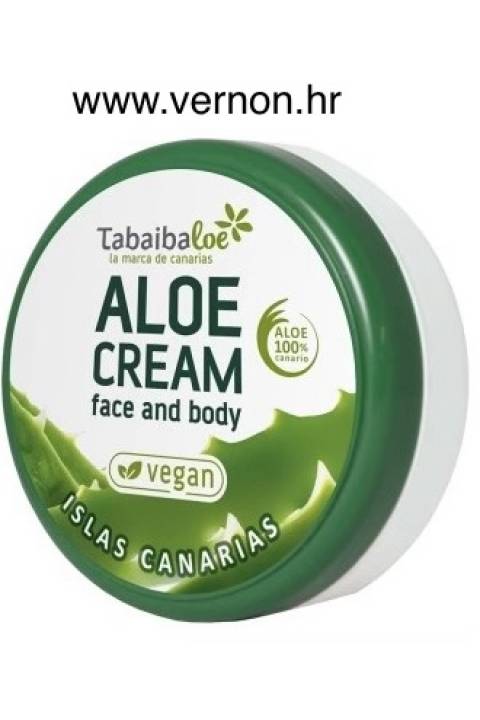 TABAIBALOE ALOE CREAM FACE AND BODY KREMA ZA LICE I TIJELO S ALOE VEROM VEGAN– PRIRODNA HIDRATANTNA KREMA - 50 ml