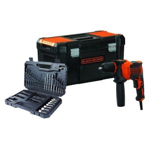  Set BEH710KA80 black & decker UDARNA BUŠILICA SA PRIBOROM i kutijom za alat 3 u 1 SUPER AKCIJA