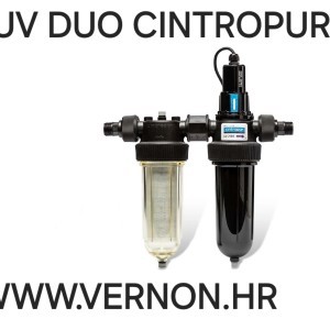 CINTROPUR DUO UV2100 3/4″ + 1″2 u 1  filter za vodu i sterilizator bunarske,izvorske vode ,kišnice s dvostrukom funkcijom (filtracija 25 mikrona  + 25 W lampa) maks. protok 1,7 m³/h
