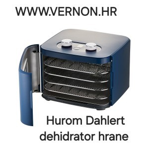 HUROM DAHLERT DEHIDRATOR HRANE -voća,povrća,mesa,ribe,cvijeća,bilja... 400 W 35~80°C NAVY PLAVA I BIJELA BOJA