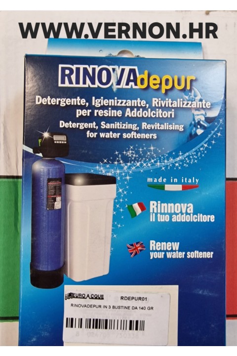 AKCIJA Rinovadepur jedinstvena mješavina soli formulirana za čišćenje smola,sredstvo za dezinfekciju, revitalizator za smole za omekšavanje vode  u omekšivaču od željeza, mangana, mulja, metalnih čestica i organskih spojeva , koji uzrokuju neučinkovitost