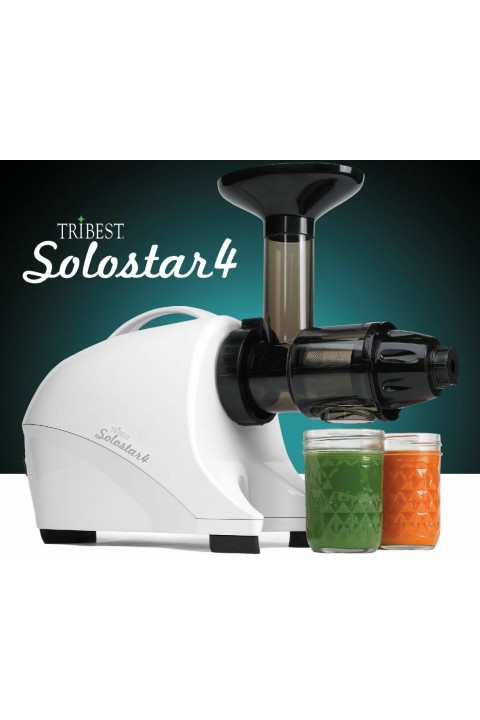 TRIBEST Solostar® 4 vodoravni sokovnik za sporo hladno prešanje soka sa samo 47 okretaja u minuti Izvrstan za zelene sokove tjesteninu